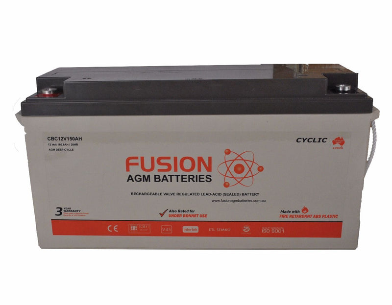 Fusion 12V 156Ah Deep Cycle AGM Battery