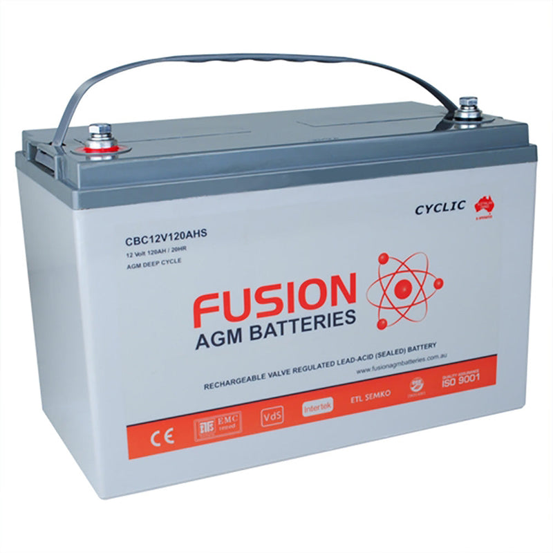 Fusion 12V 124Ah Deep Cycle AGM Battery