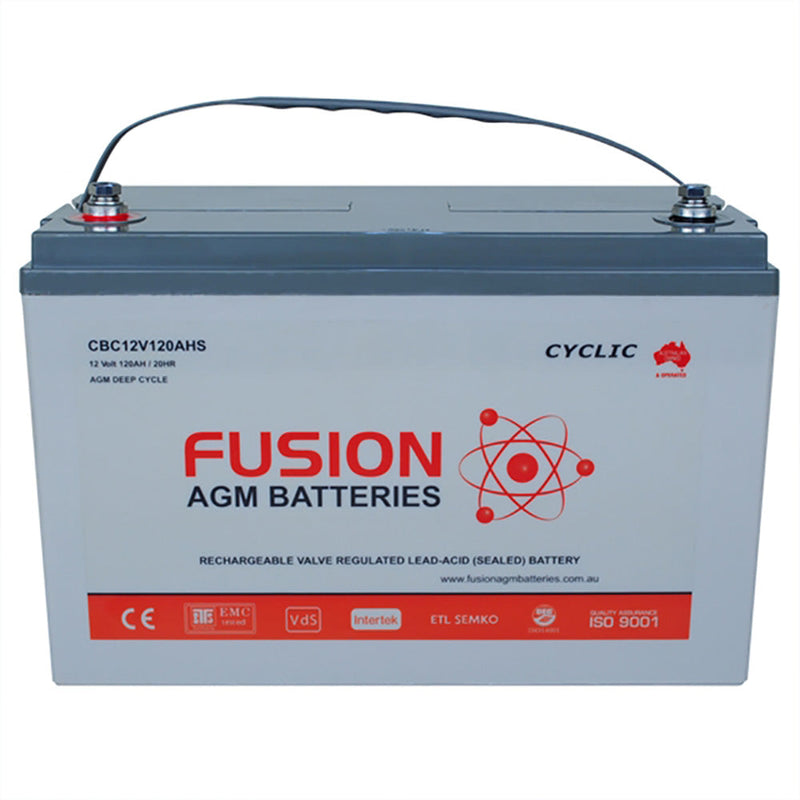 Fusion 12V 124Ah Deep Cycle AGM Battery