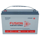 Fusion 12V 100Ah CBC12V110AH AGM Cyclic VRLA Battery
