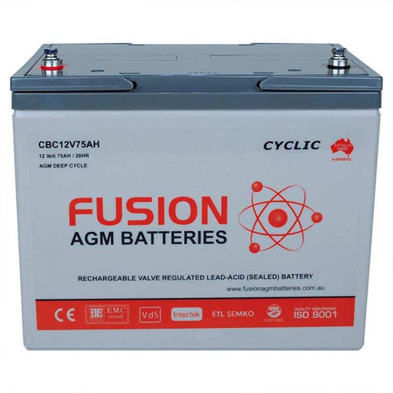 Fusion 12V 78Ah Deep Cycle AGM Battery