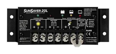 Morningstar SunSaver 20amp/24v/LVD SR-SS-20L-24V